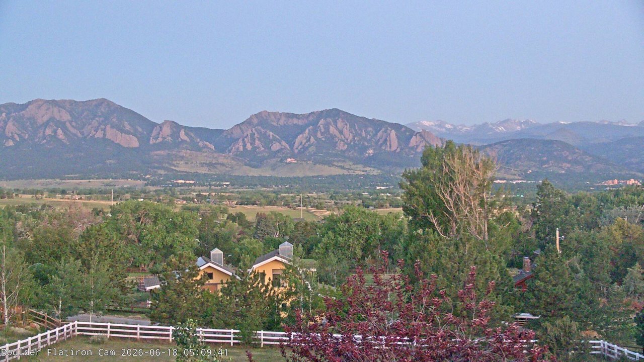 time-lapse frame, Louisville Flatirons time-lapse webcam
