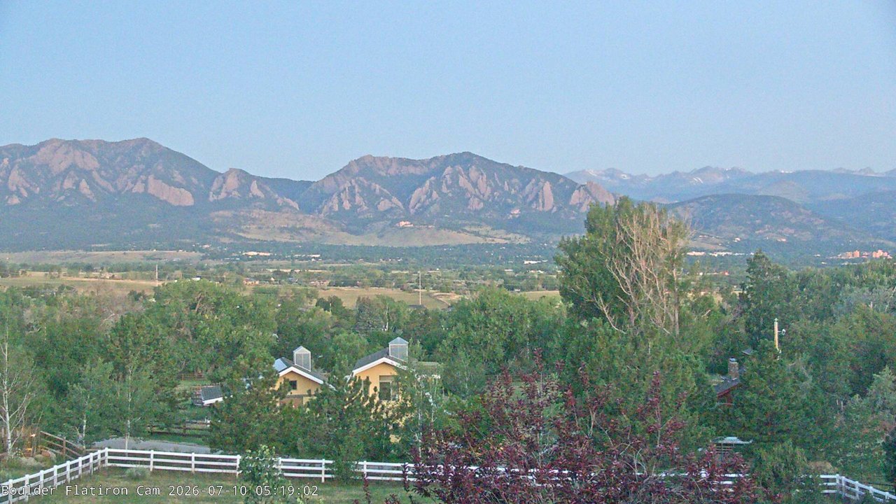 time-lapse frame, Louisville Flatirons time-lapse webcam