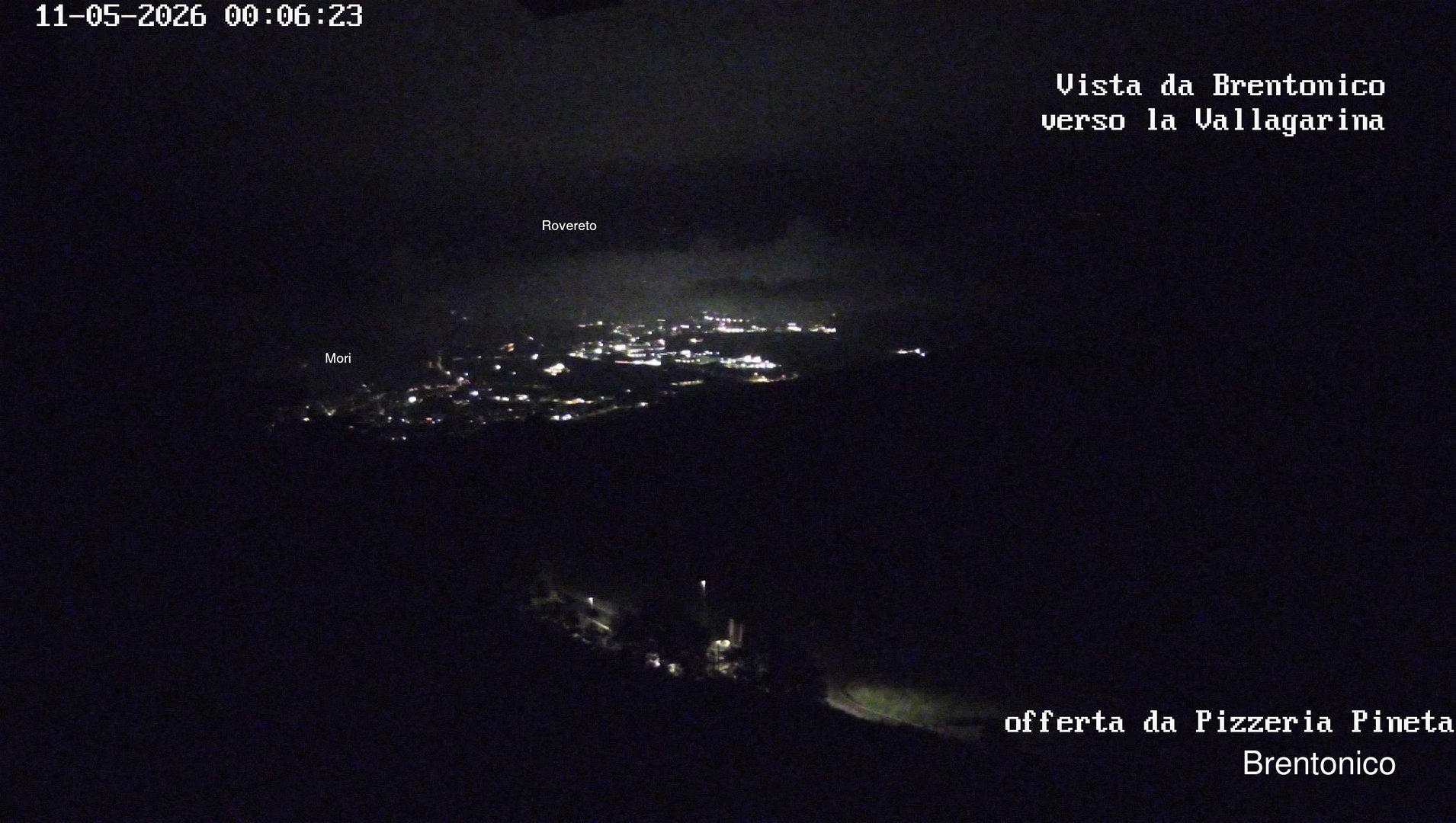 time-lapse frame, Vista Vallagarina da Brentonico webcam