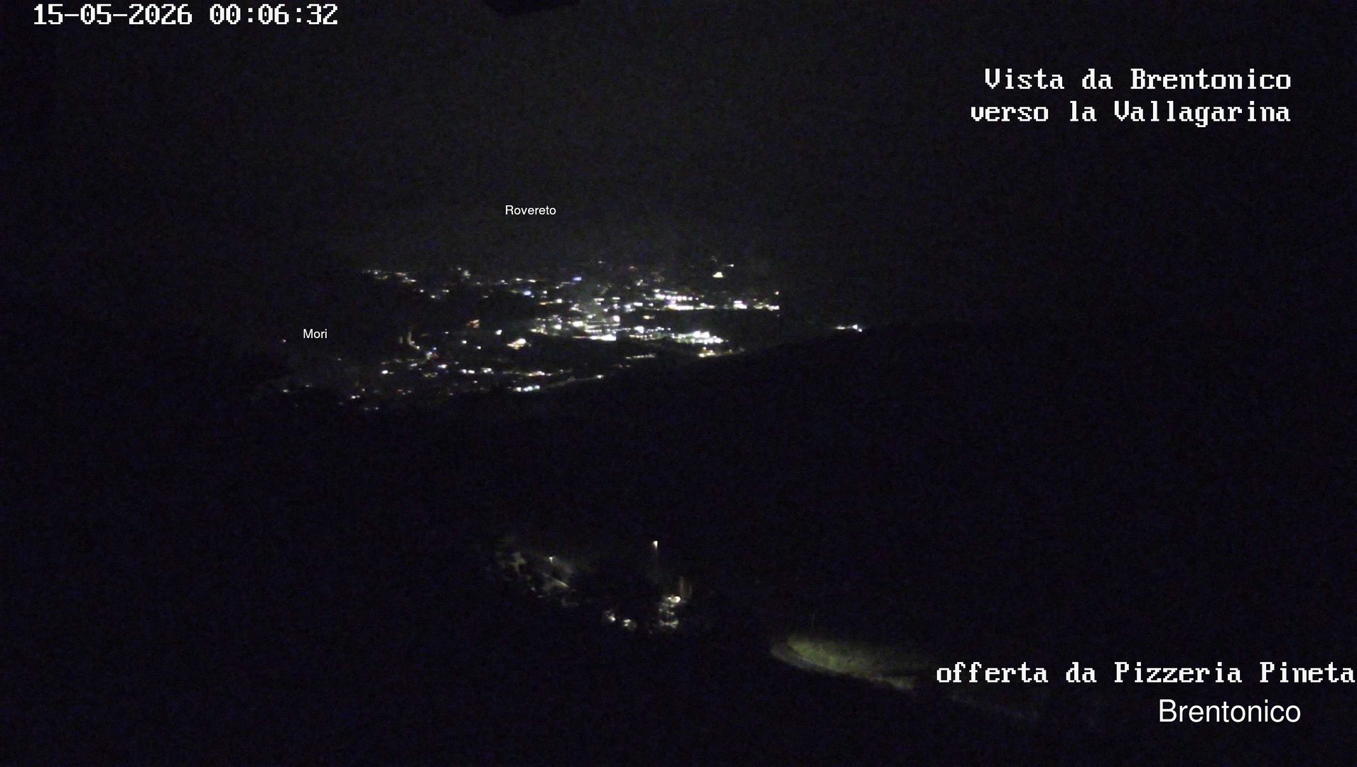 time-lapse frame, Vista Vallagarina da Brentonico webcam