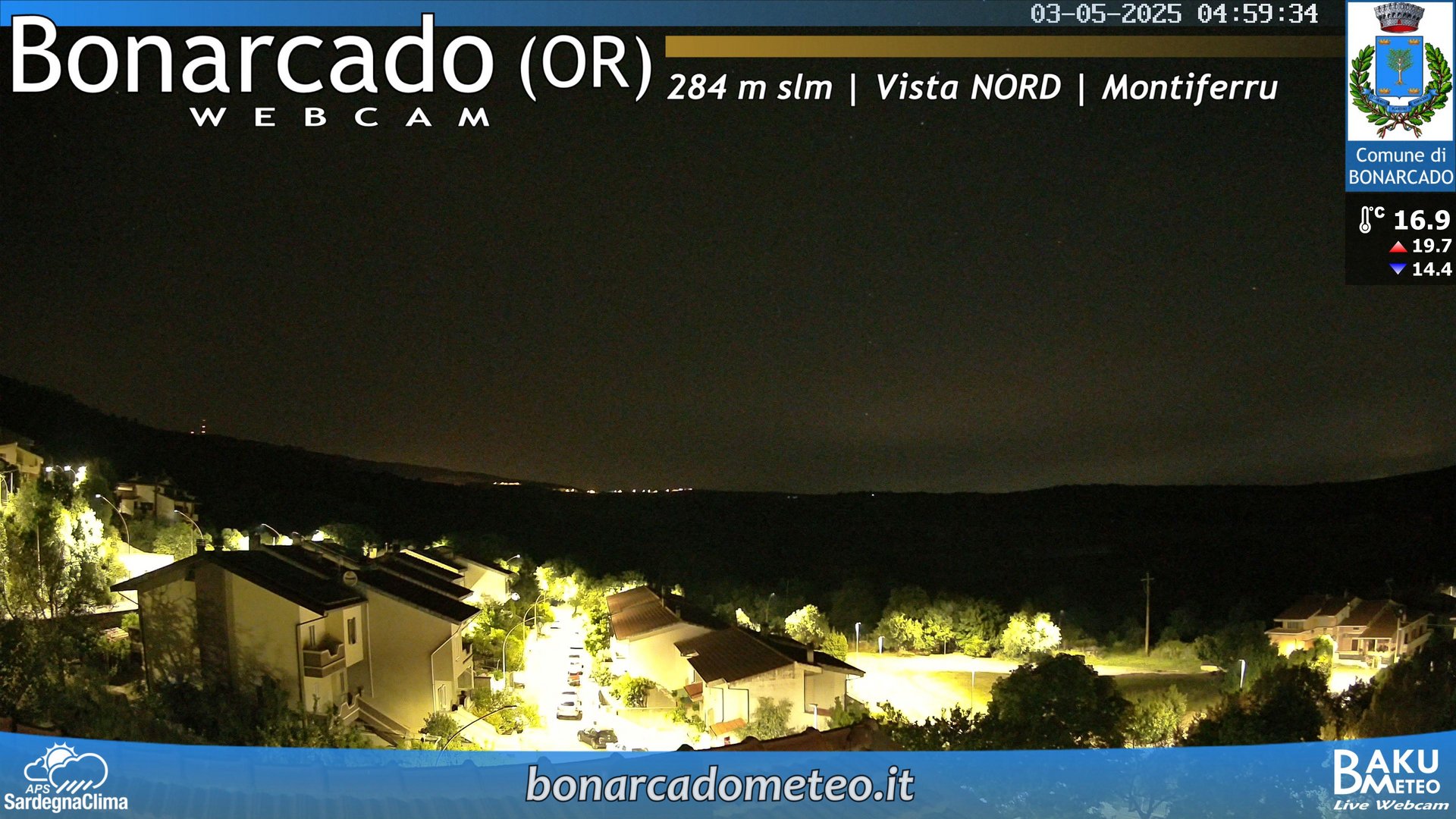 time-lapse frame, Bonarcado NORD webcam