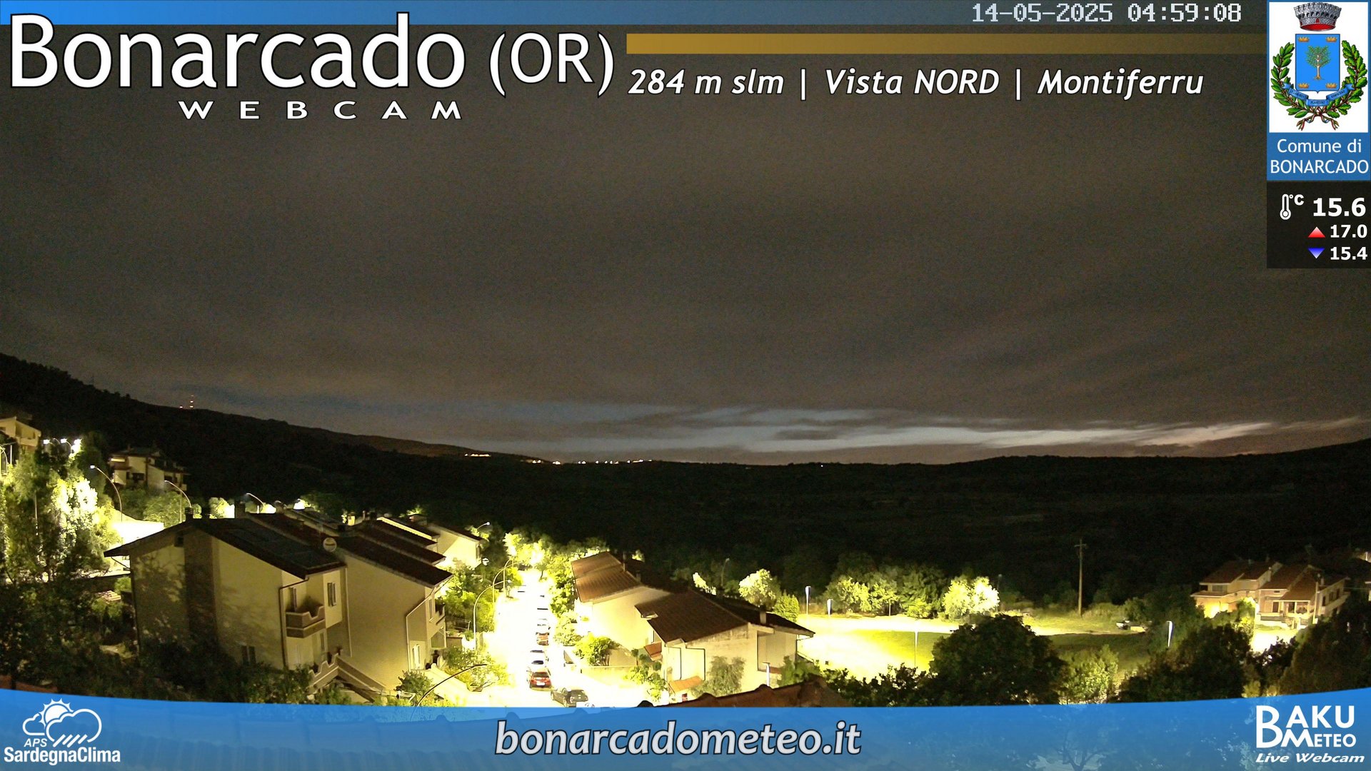 time-lapse frame, Bonarcado NORD webcam
