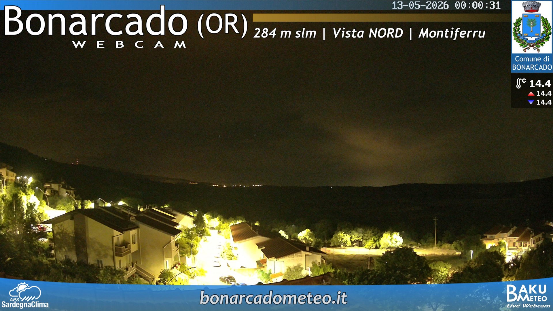 time-lapse frame, Bonarcado NORD webcam