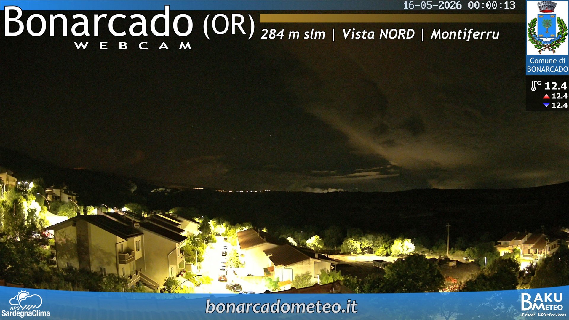time-lapse frame, Bonarcado NORD webcam