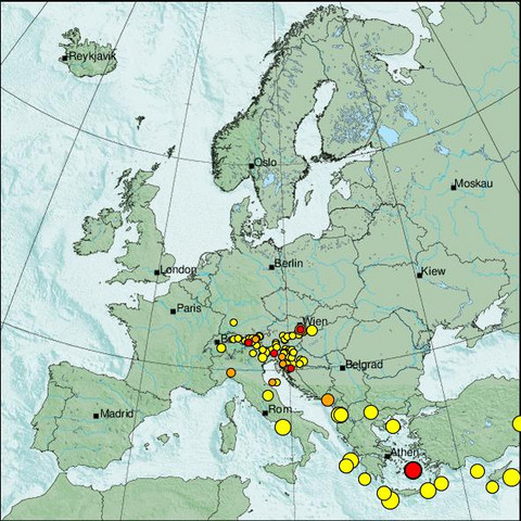 Erdbeben Europa animated GIF