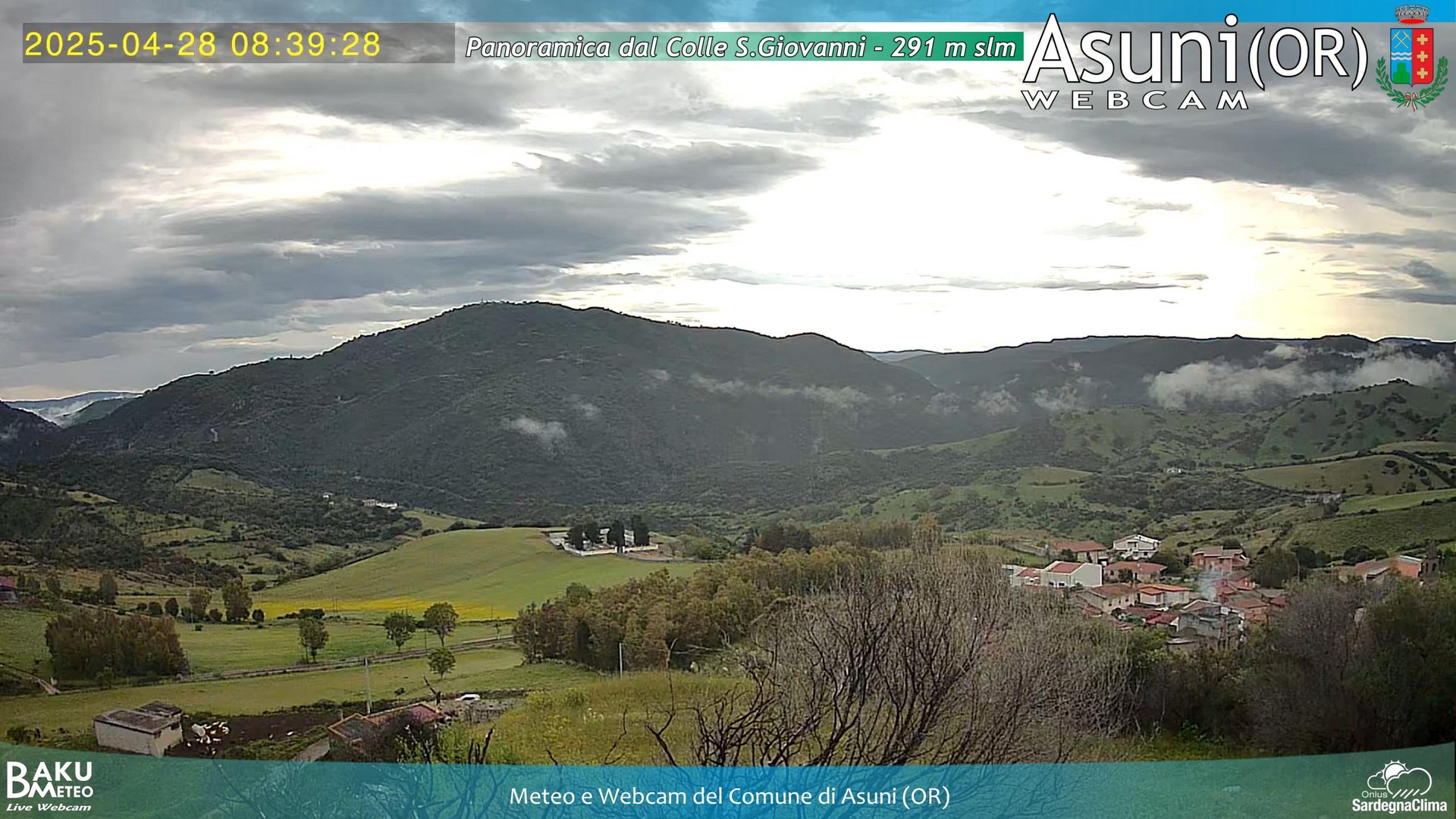 time-lapse frame, Asuni San Giovanni webcam