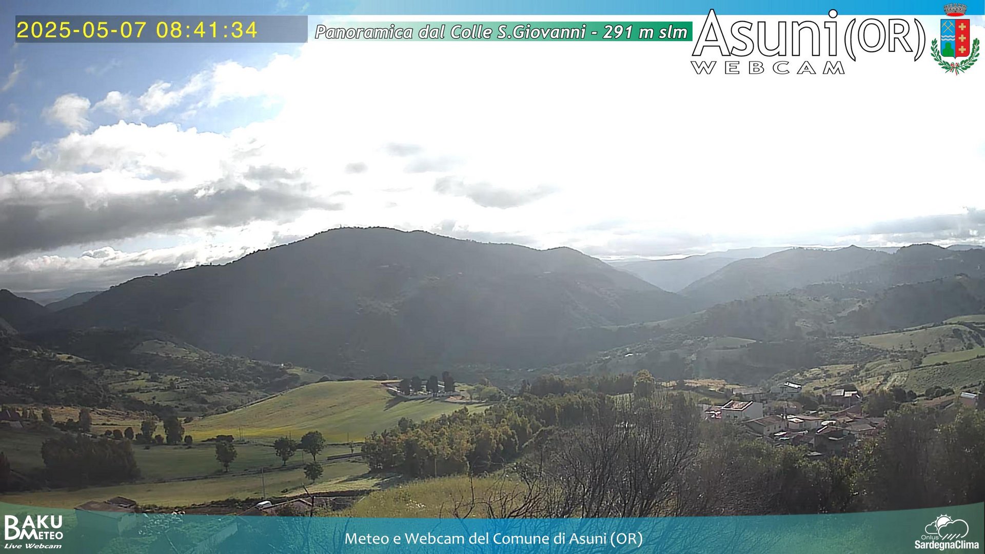 time-lapse frame, Asuni San Giovanni webcam
