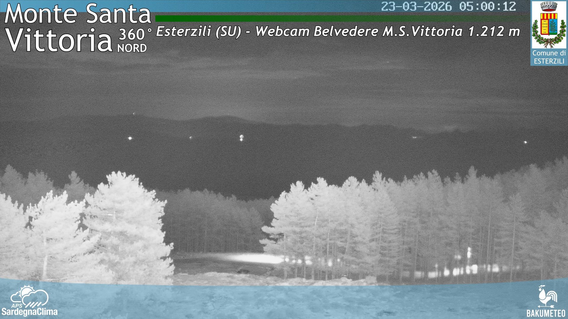 time-lapse frame, Asuni San Giovanni webcam
