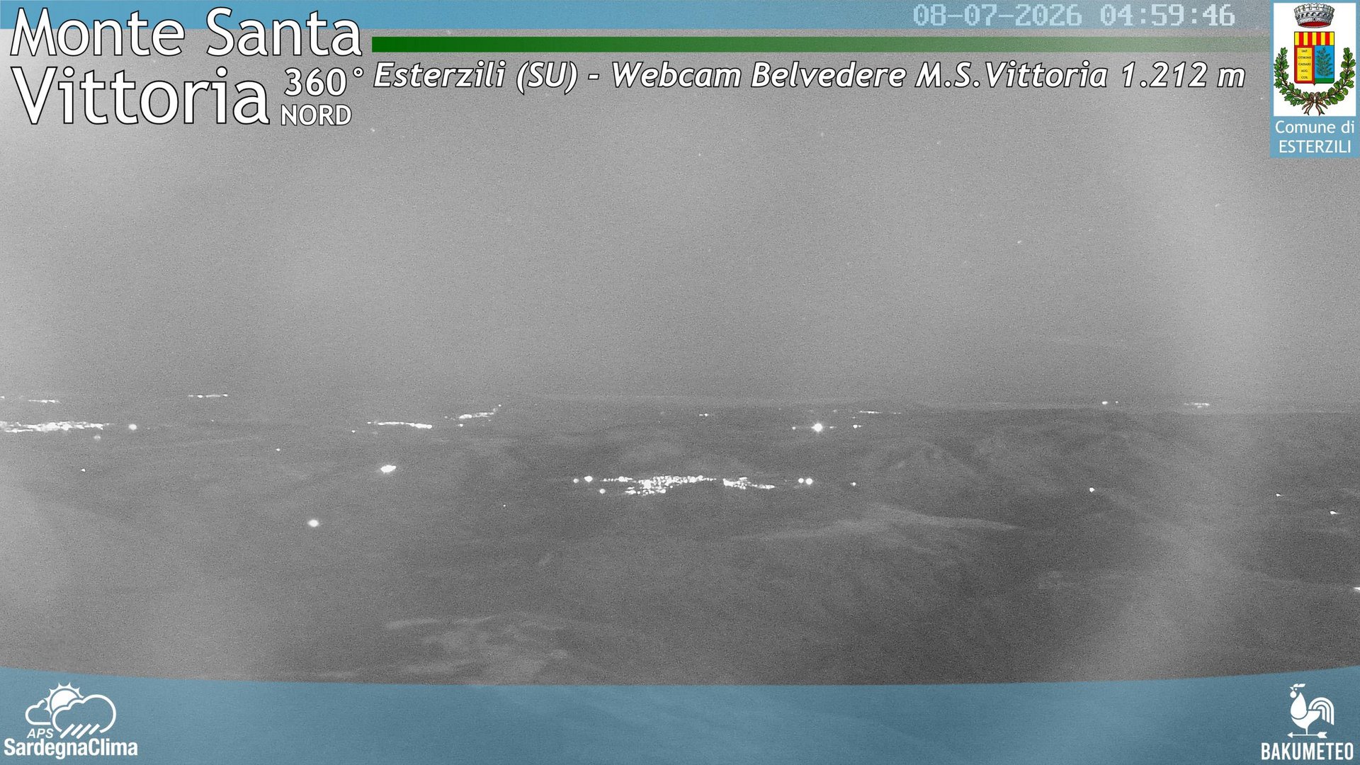 time-lapse frame, Asuni San Giovanni webcam