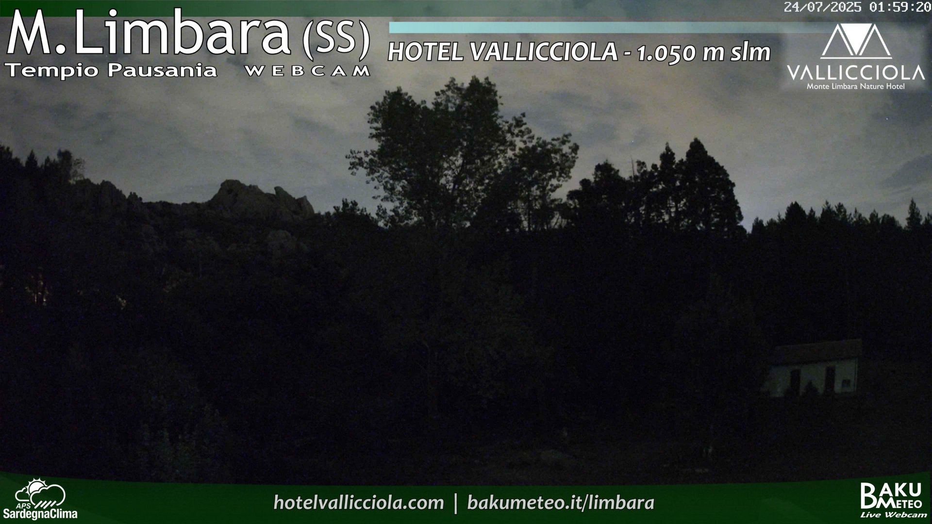 time-lapse frame, Monte Limbara Vallicciola webcam