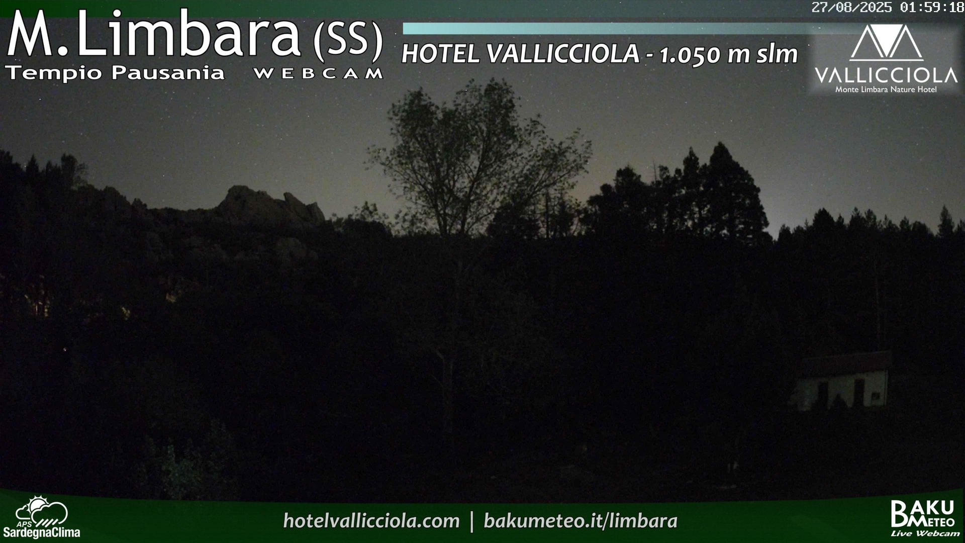 time-lapse frame, Monte Limbara Vallicciola webcam