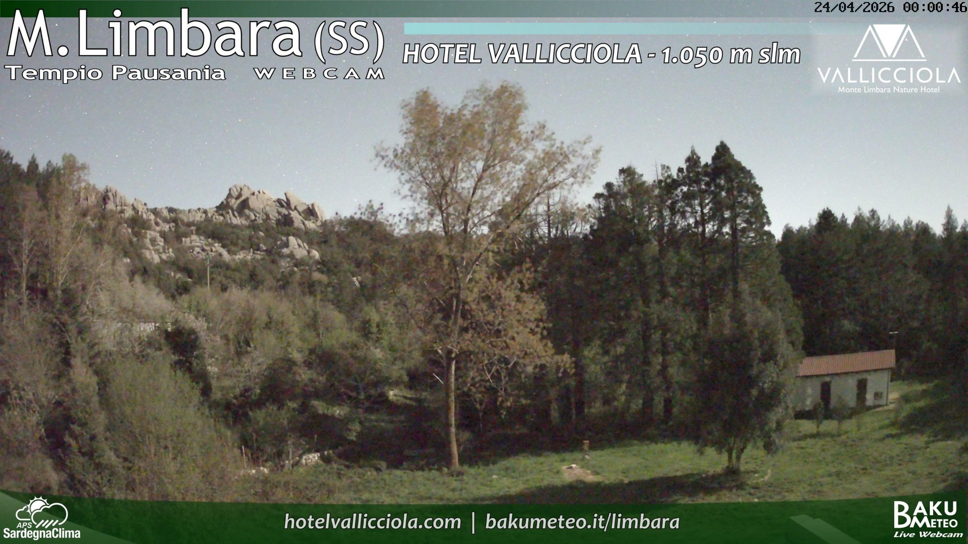 time-lapse frame, Monte Limbara Vallicciola webcam