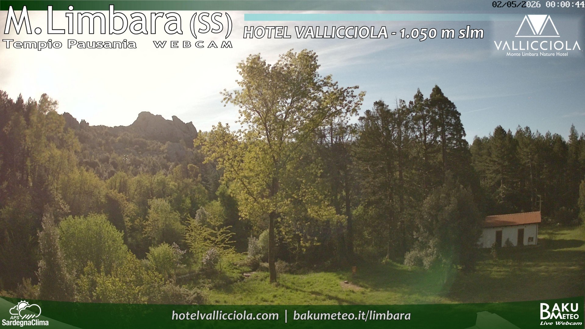 time-lapse frame, Monte Limbara Vallicciola webcam