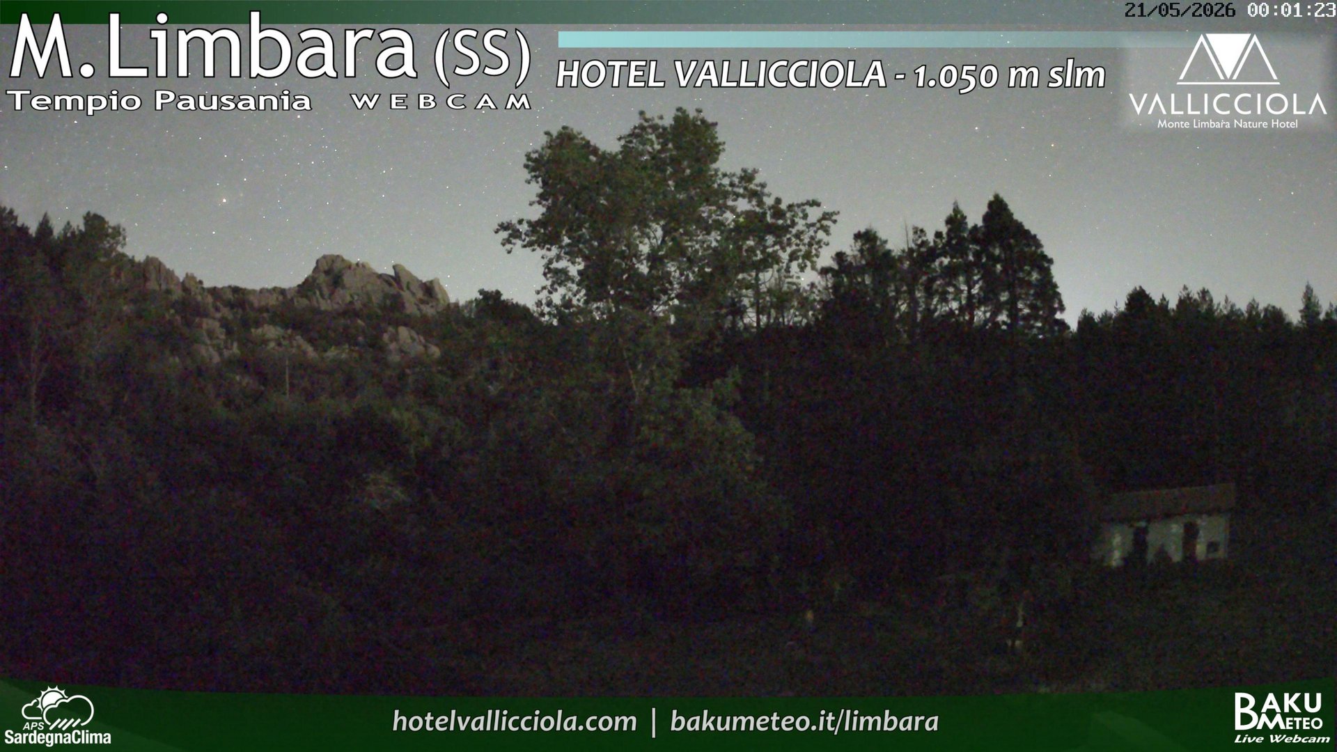 time-lapse frame, Monte Limbara Vallicciola webcam