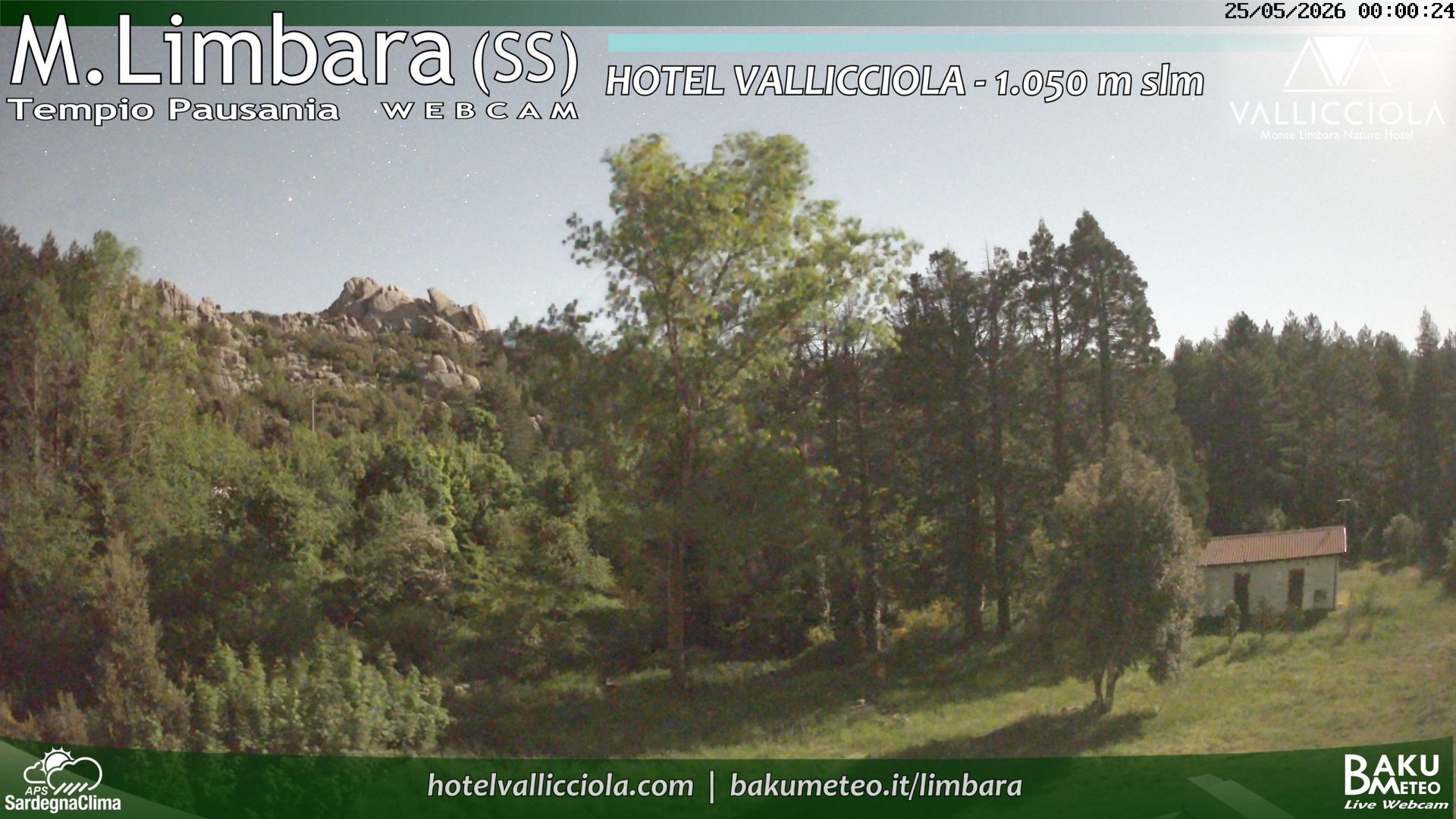 time-lapse frame, Monte Limbara Vallicciola webcam