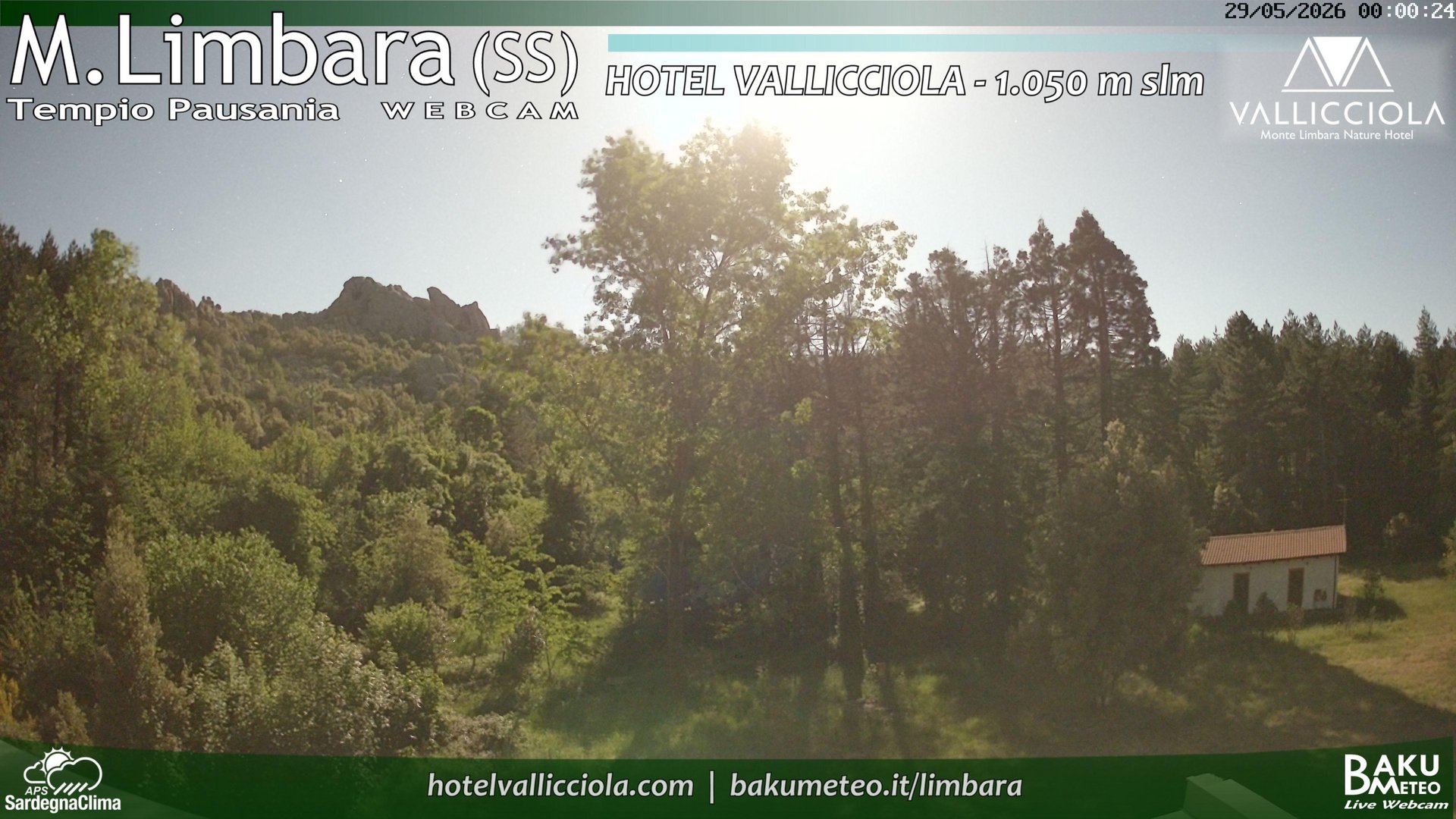 time-lapse frame, Monte Limbara Vallicciola webcam