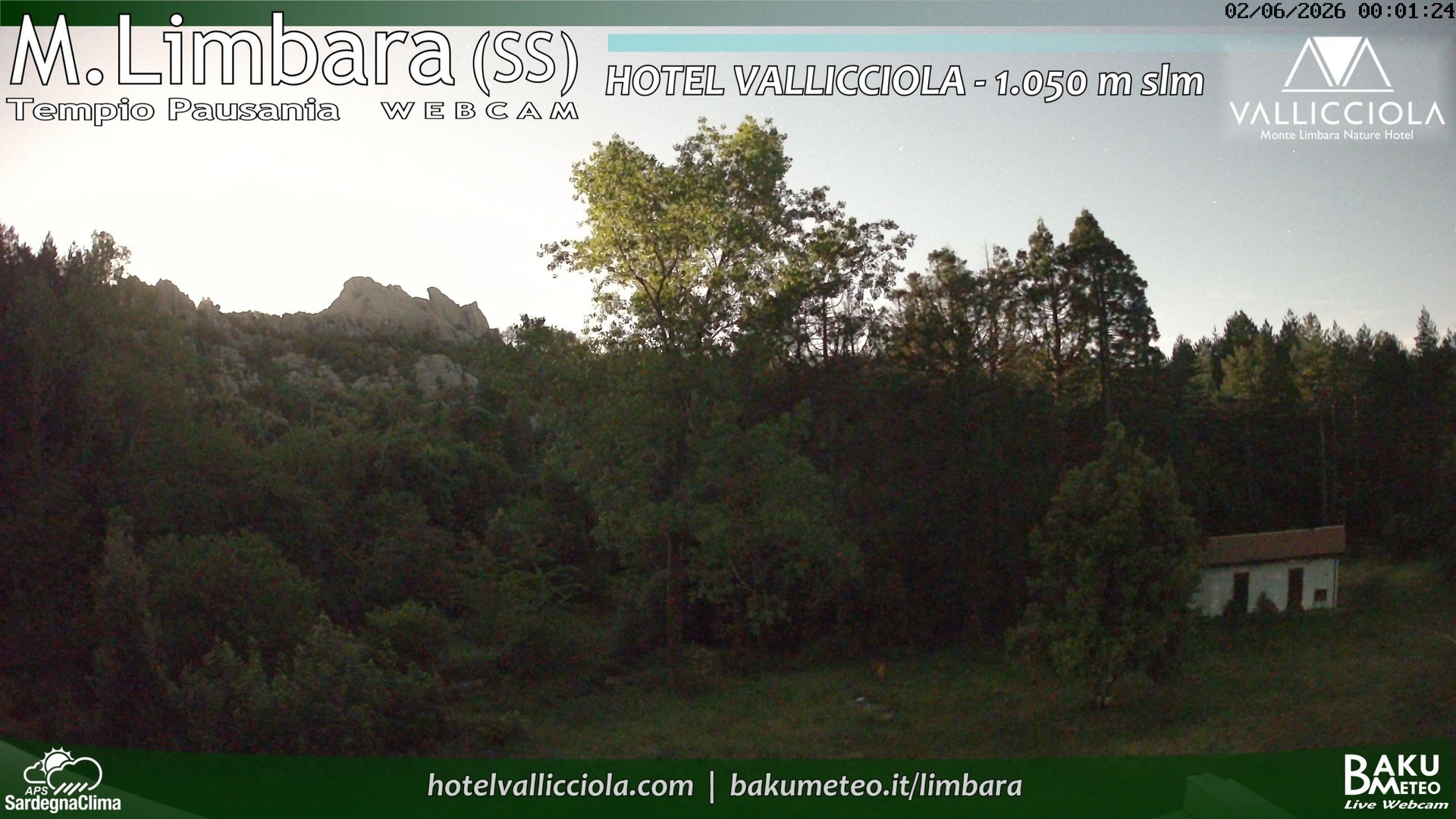 time-lapse frame, Monte Limbara Vallicciola webcam