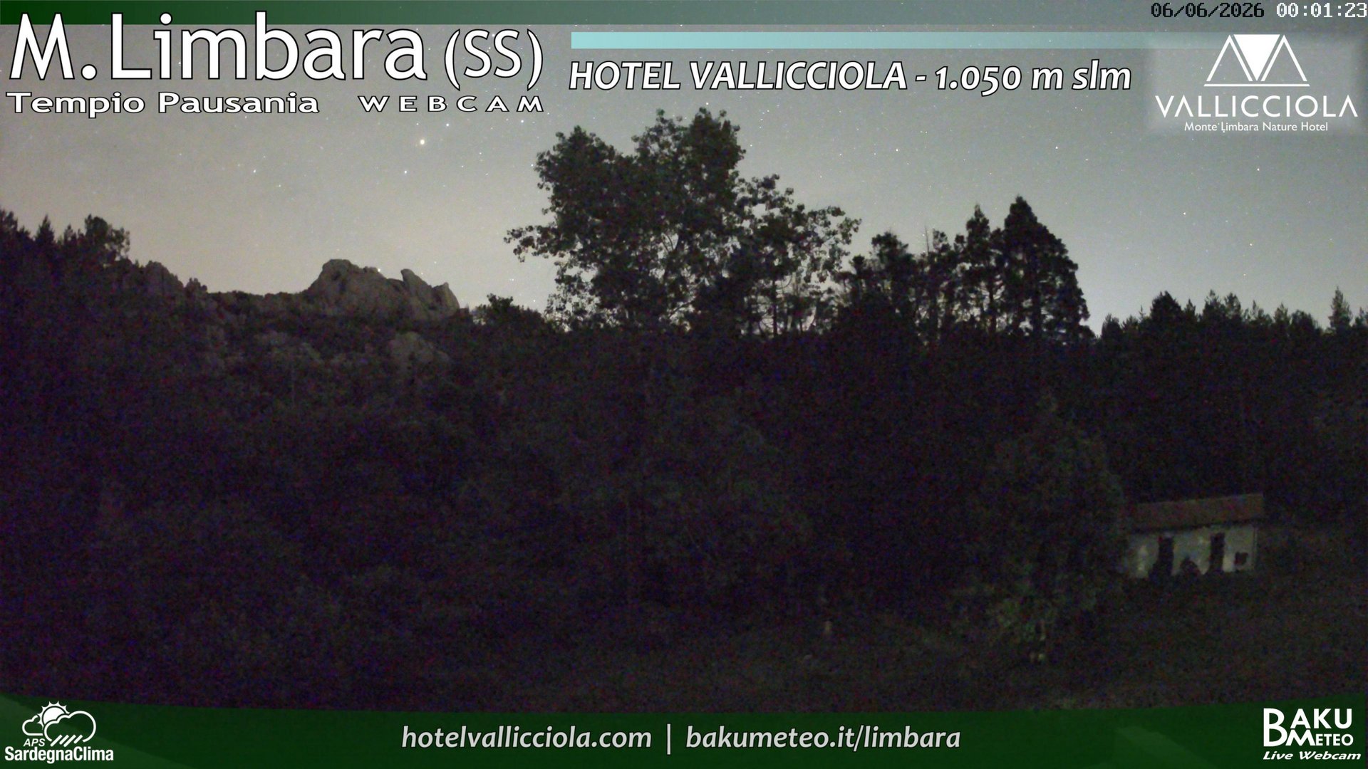 time-lapse frame, Monte Limbara Vallicciola webcam