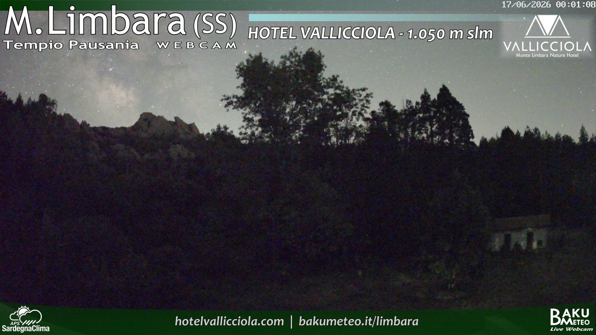 time-lapse frame, Monte Limbara Vallicciola webcam