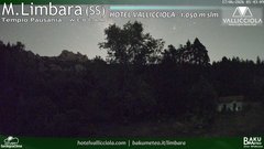view from Monte Limbara Vallicciola on 2026-06-17