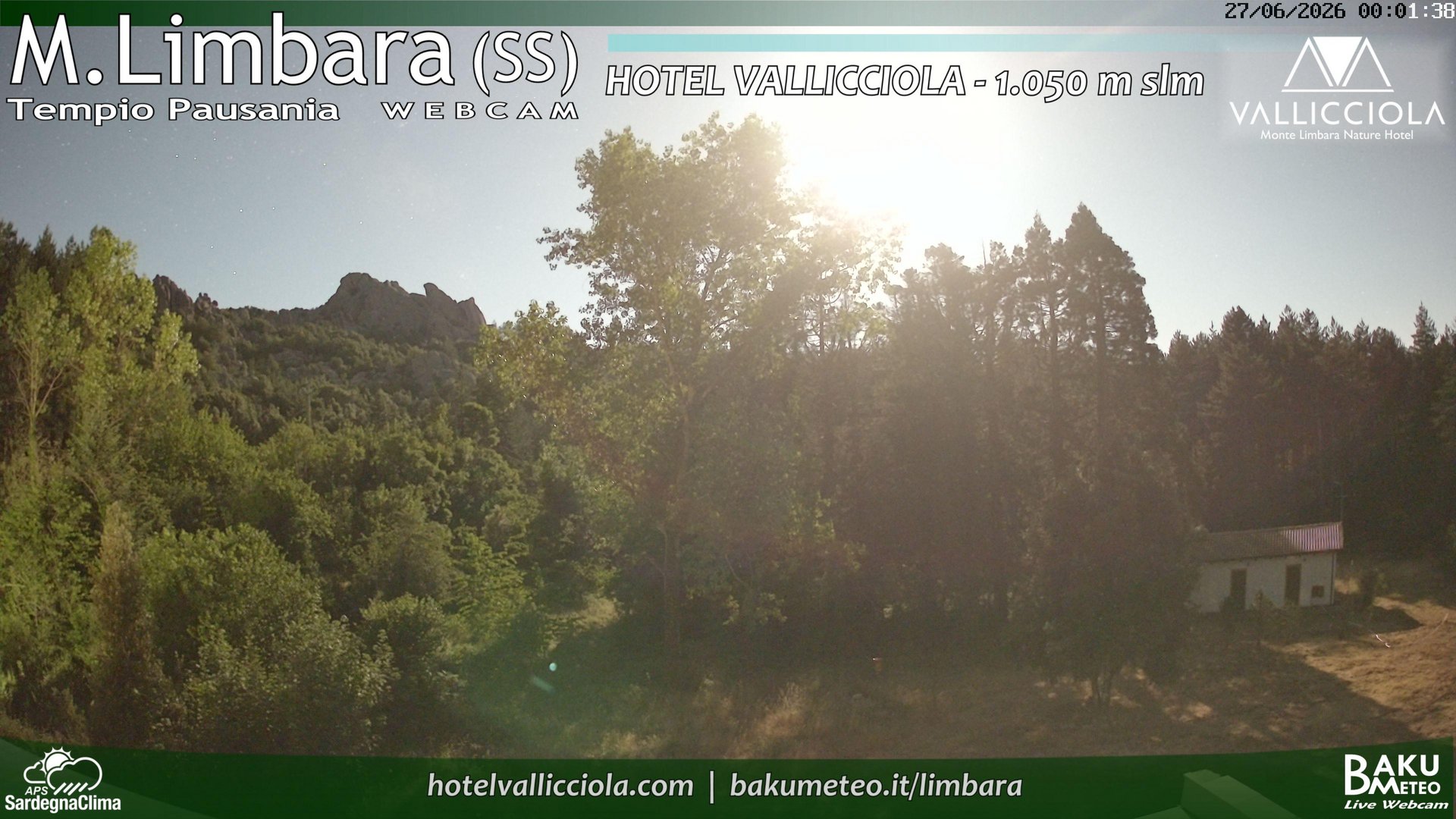 time-lapse frame, Monte Limbara Vallicciola webcam
