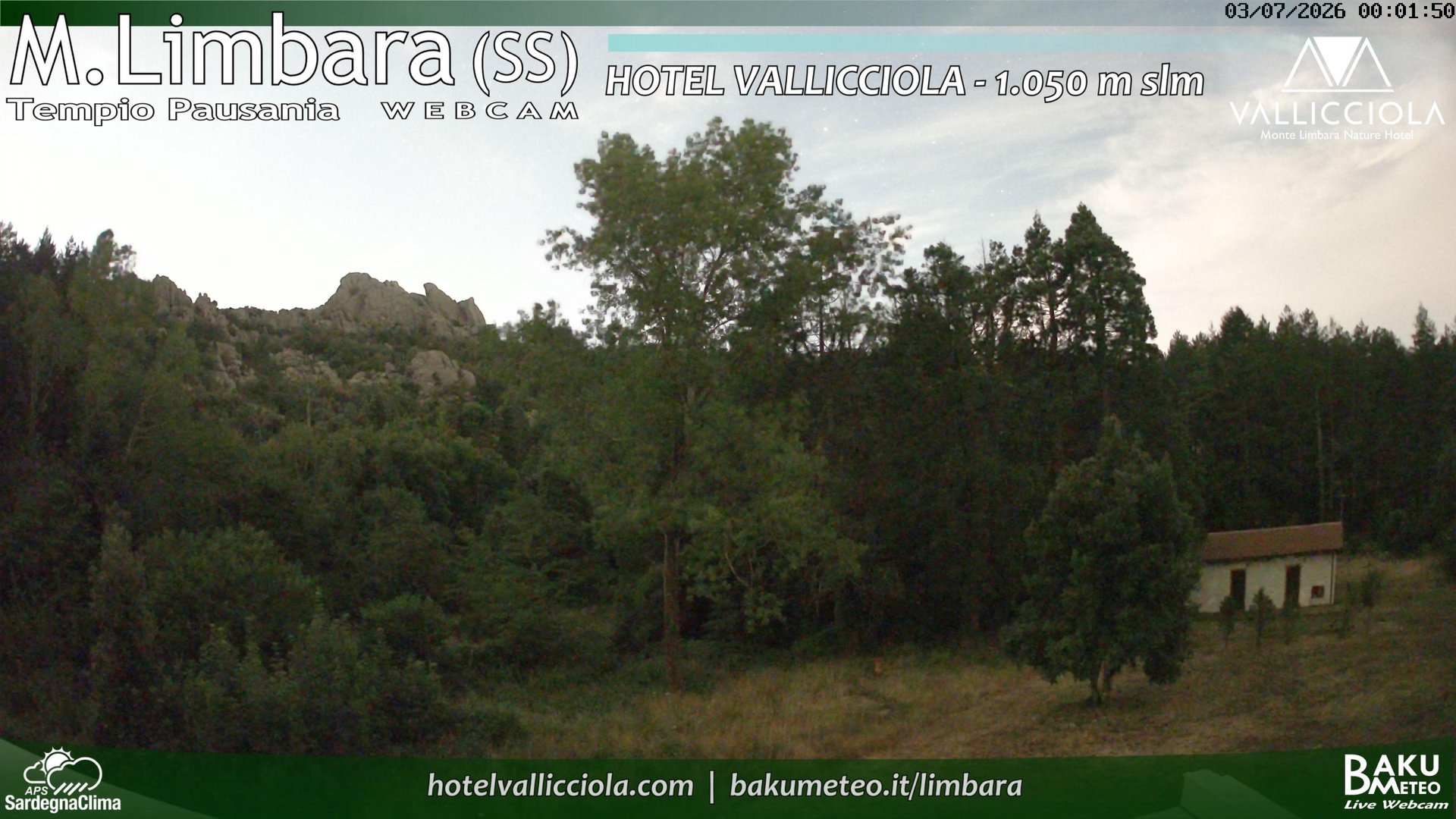 time-lapse frame, Monte Limbara Vallicciola webcam
