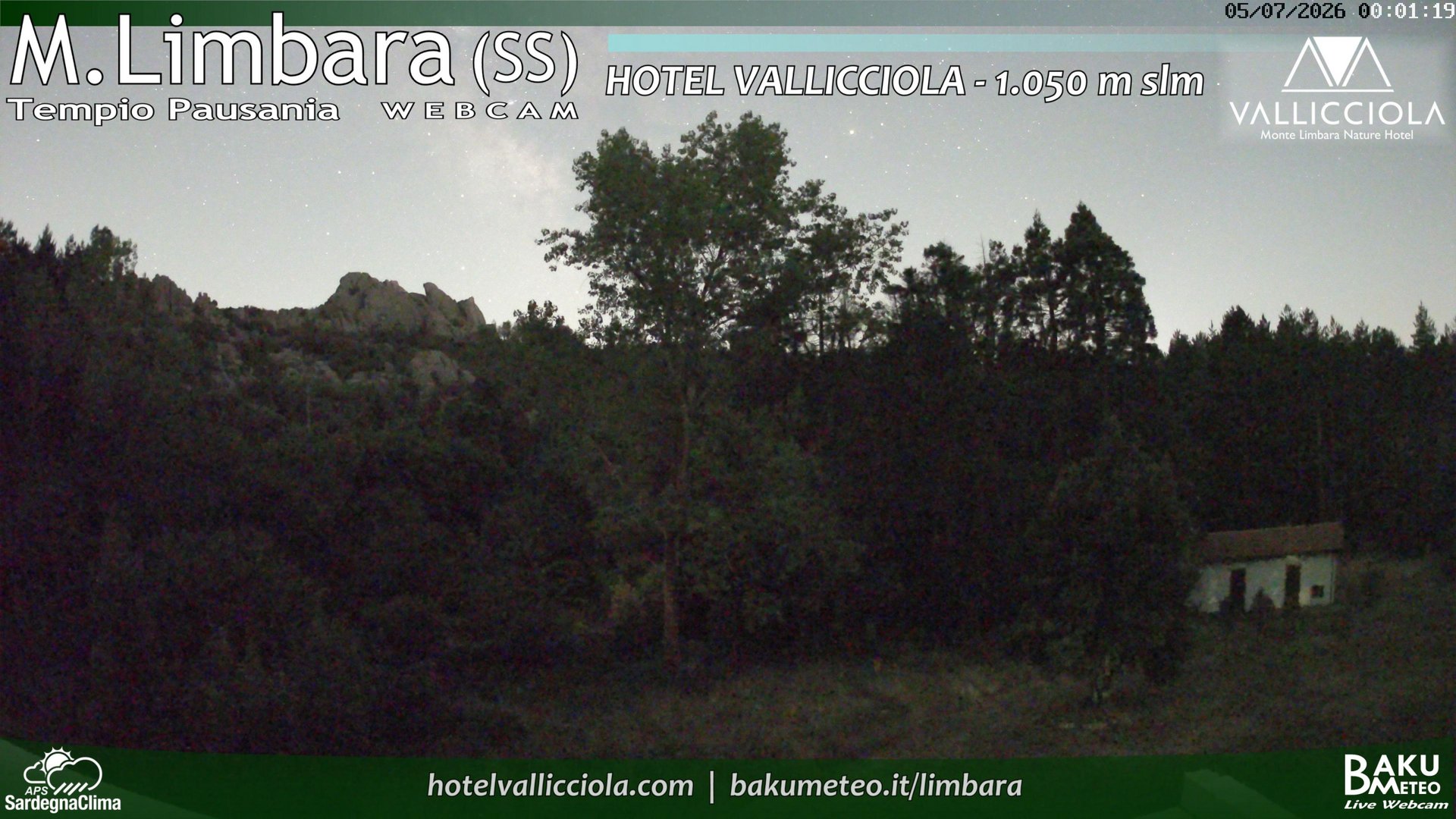 time-lapse frame, Monte Limbara Vallicciola webcam