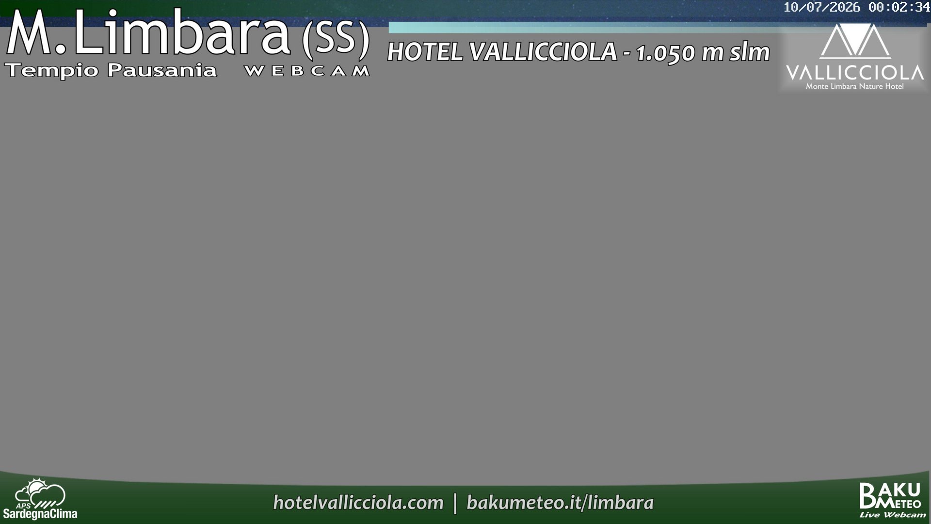 time-lapse frame, Monte Limbara Vallicciola webcam