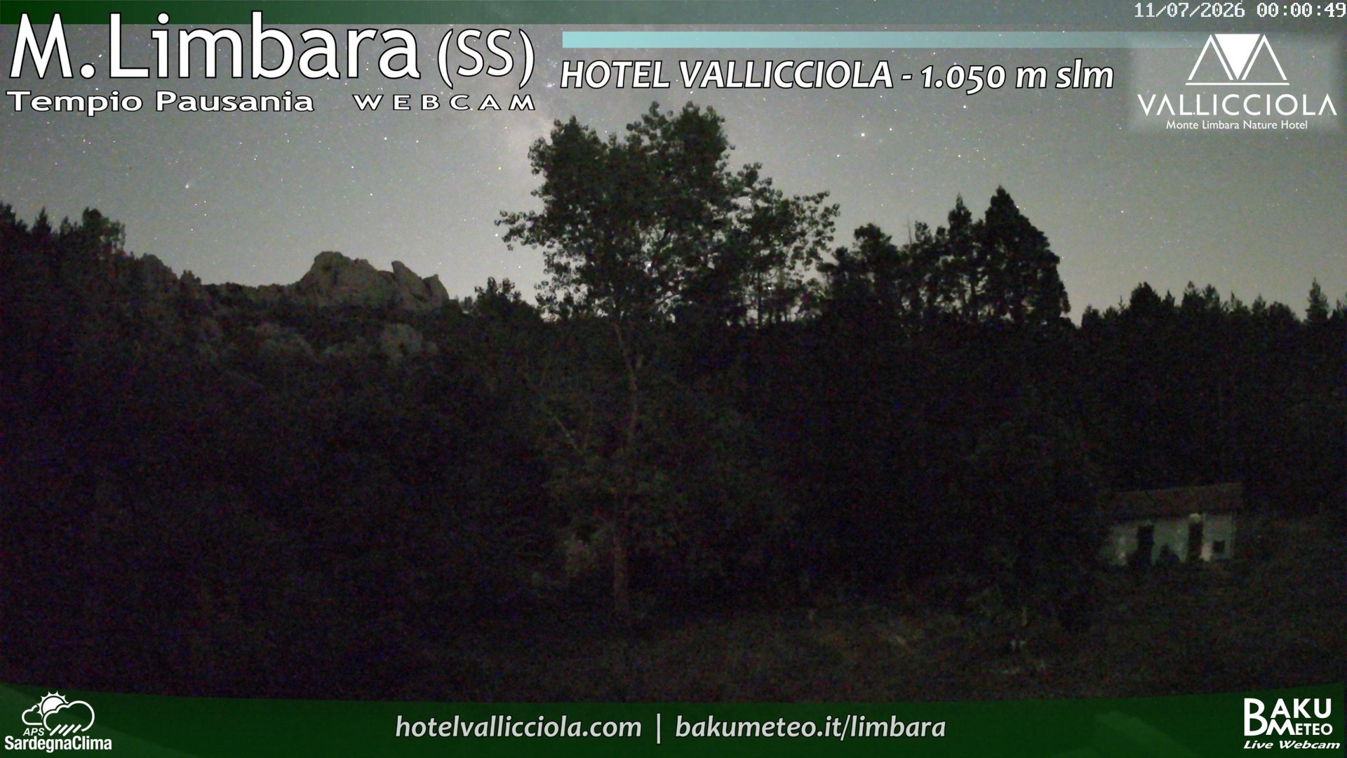 time-lapse frame, Monte Limbara Vallicciola webcam