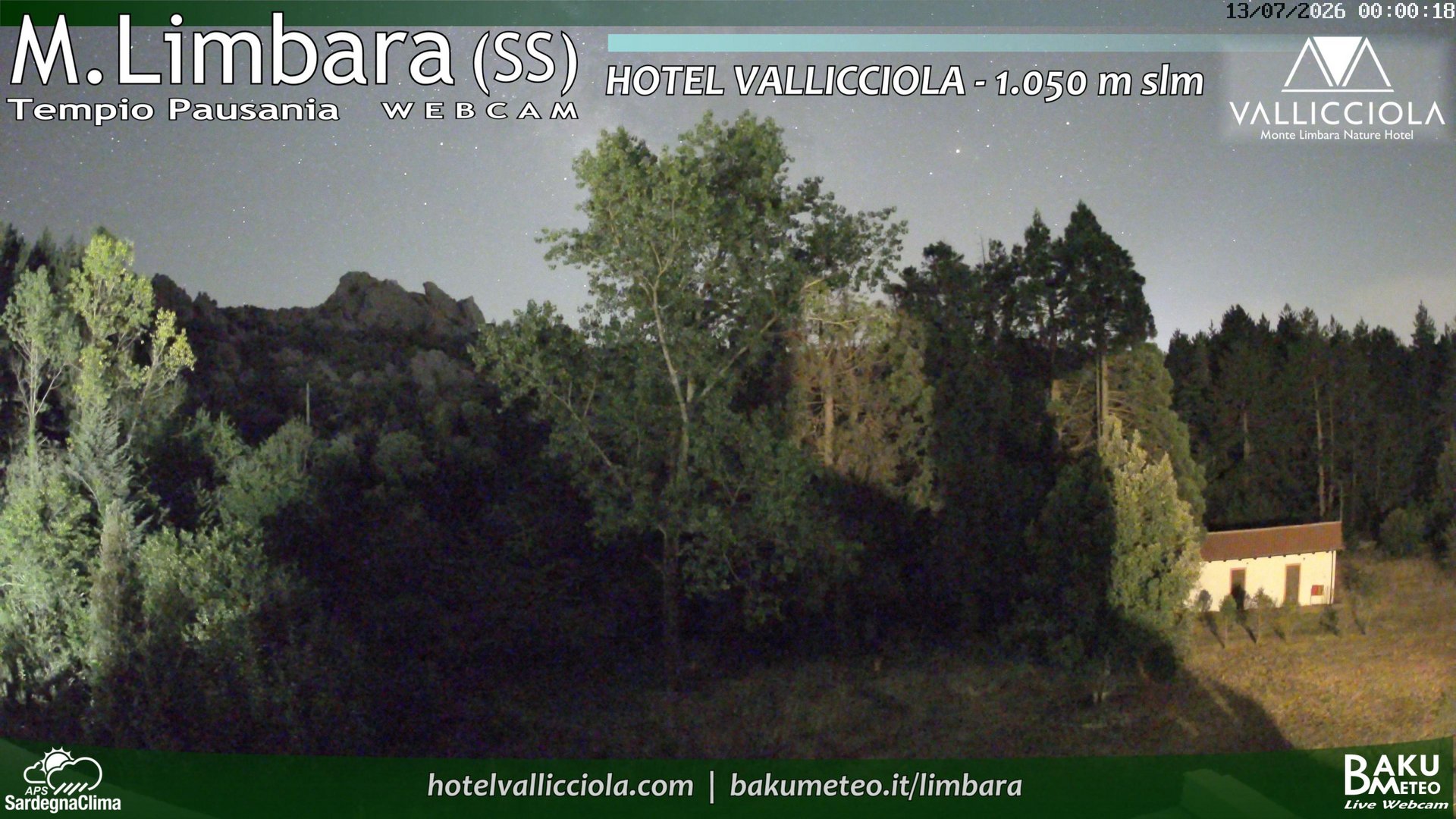 time-lapse frame, Monte Limbara Vallicciola webcam