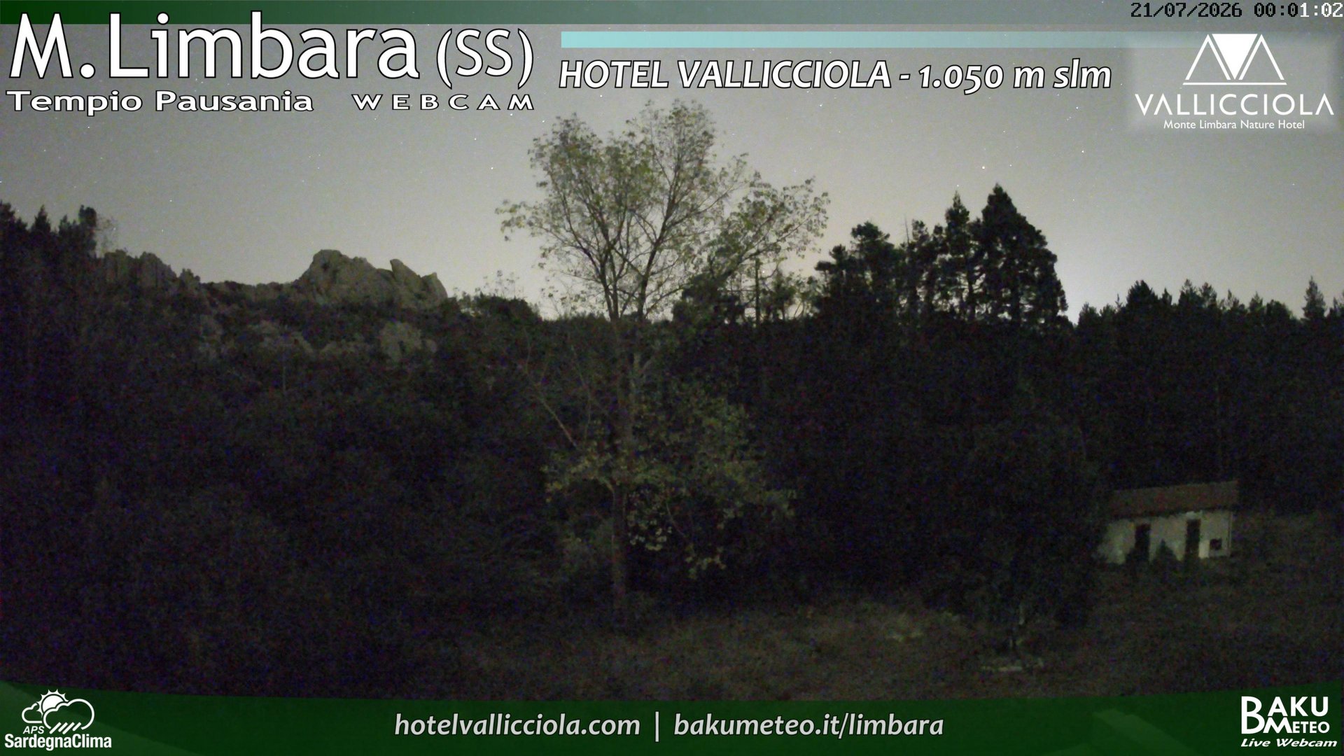 time-lapse frame, Monte Limbara Vallicciola webcam