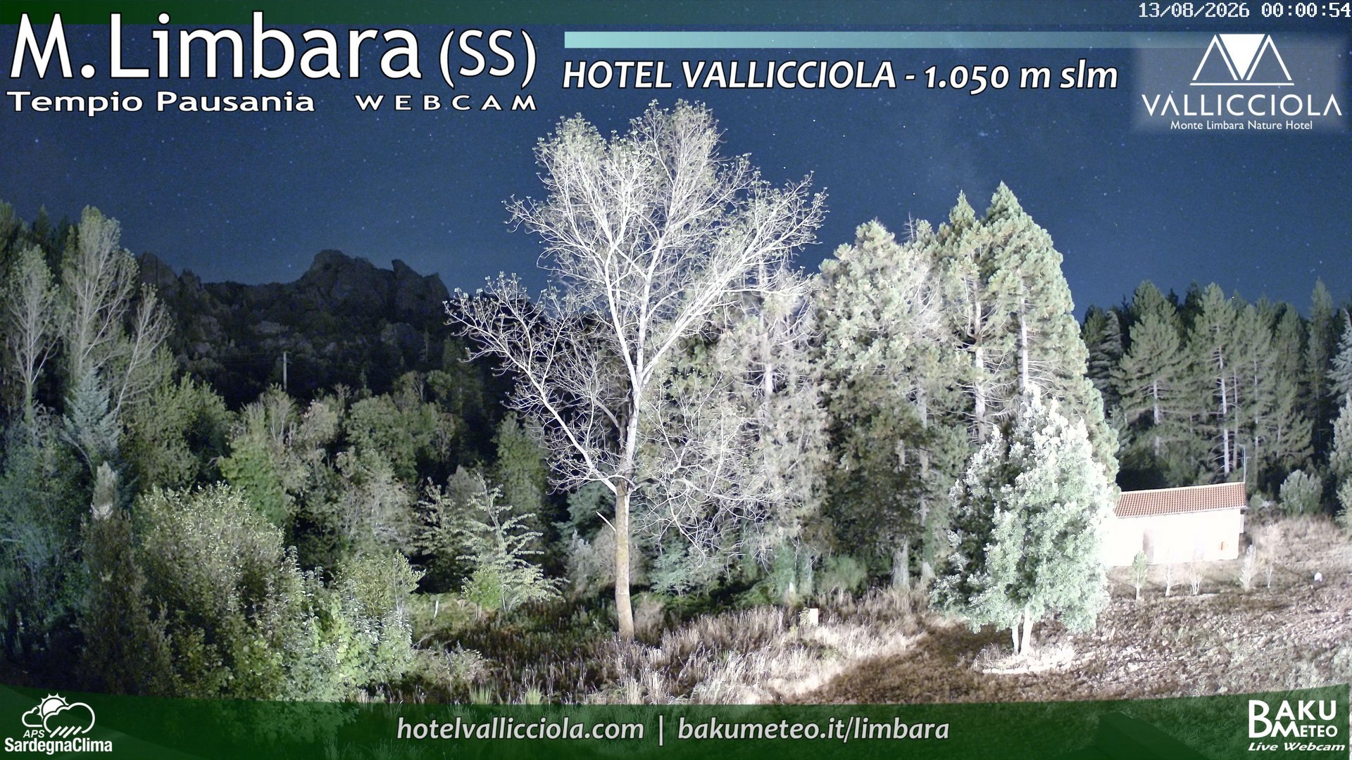 time-lapse frame, Monte Limbara Vallicciola webcam