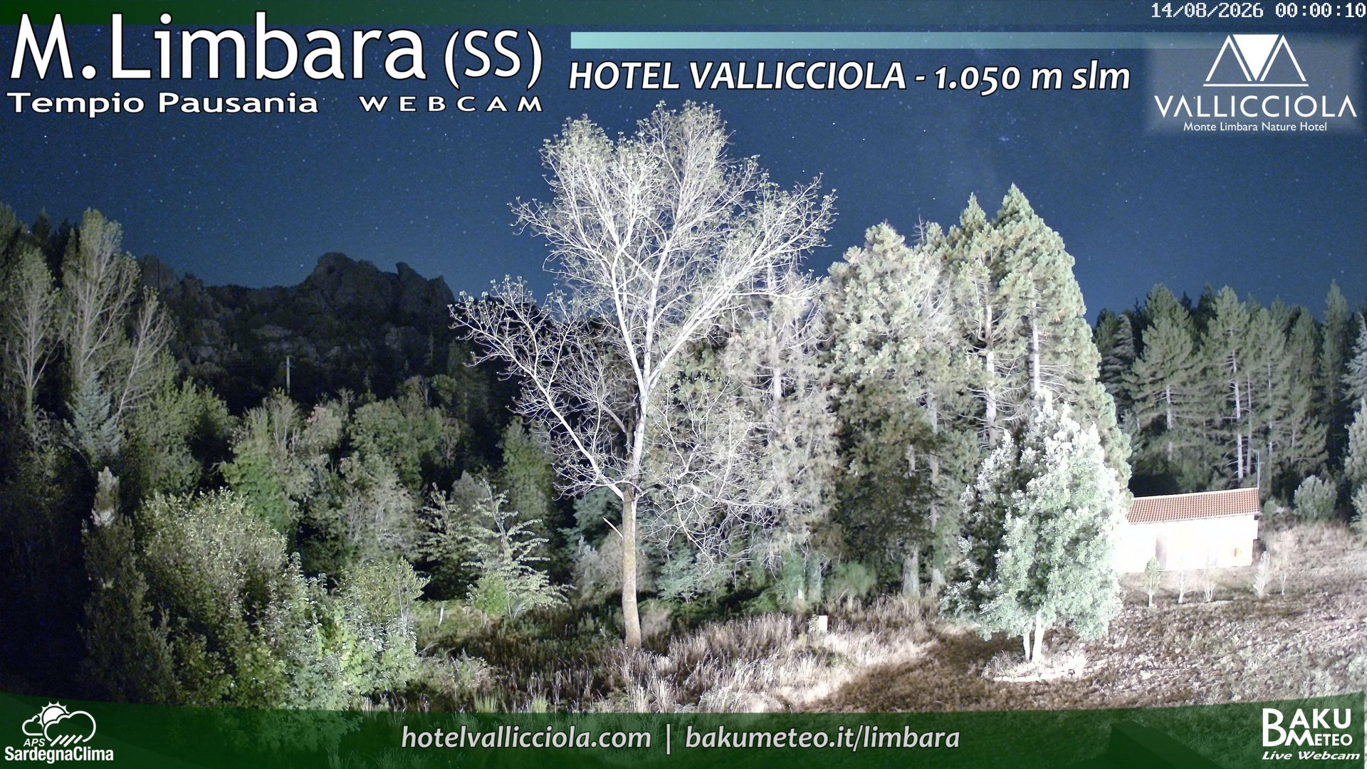 time-lapse frame, Monte Limbara Vallicciola webcam