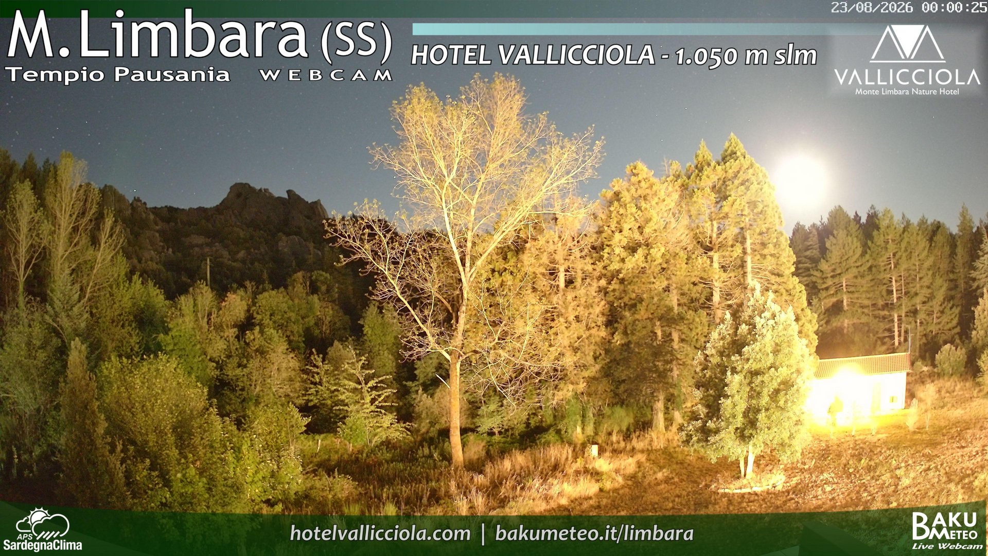 time-lapse frame, Monte Limbara Vallicciola webcam