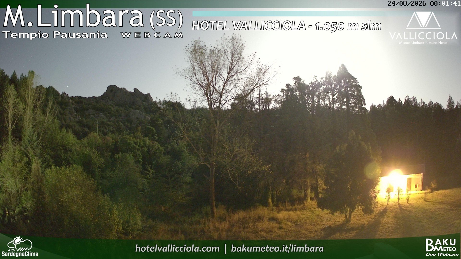 time-lapse frame, Monte Limbara Vallicciola webcam
