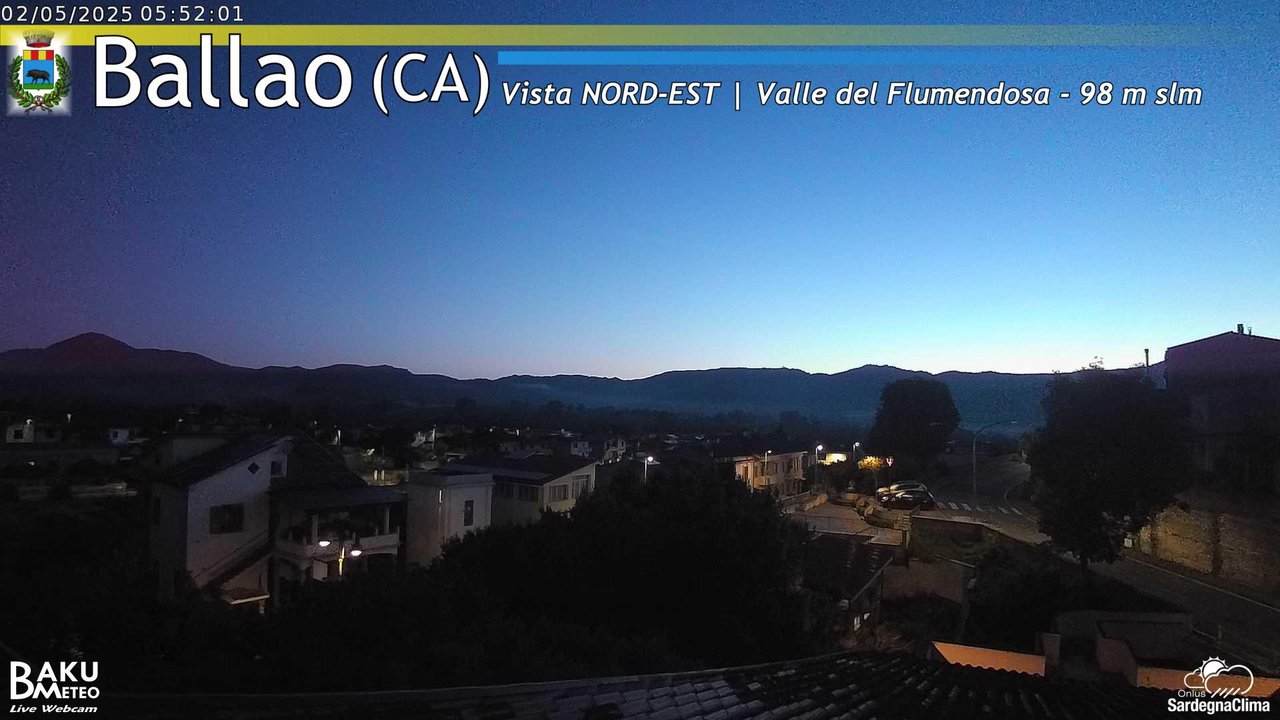 time-lapse frame, Ballao webcam