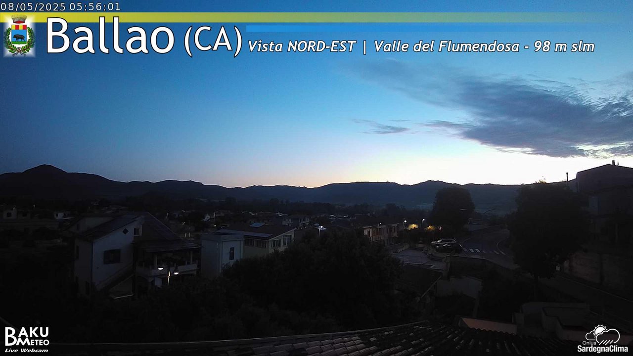 time-lapse frame, Ballao webcam
