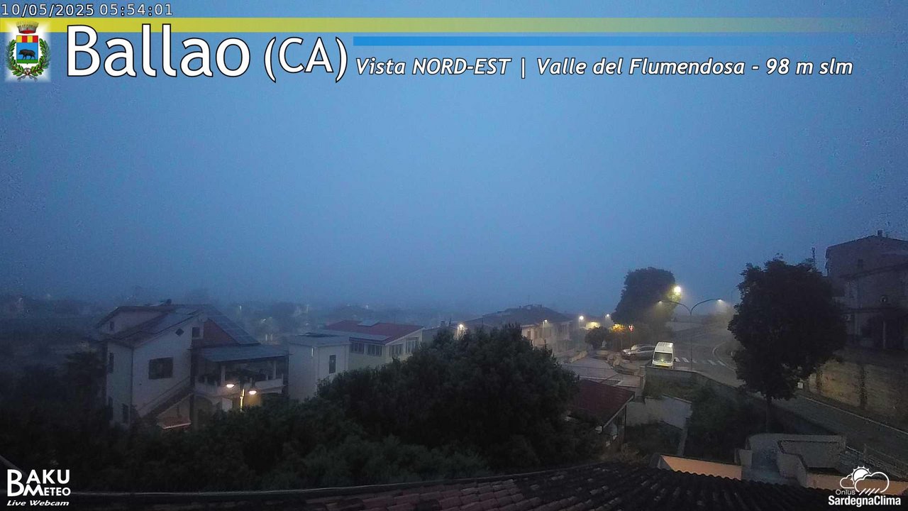 time-lapse frame, Ballao webcam