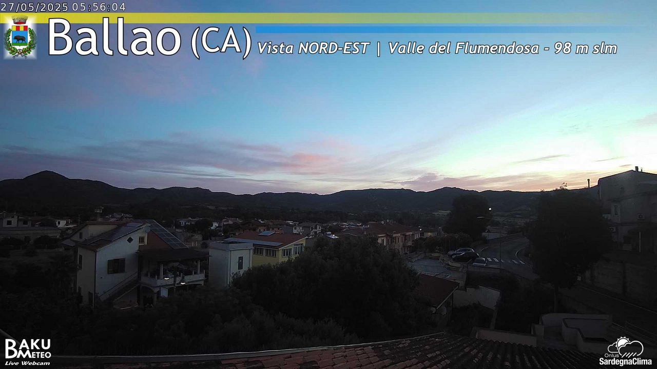 time-lapse frame, Ballao webcam