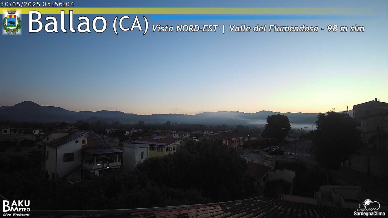 time-lapse frame, Ballao webcam