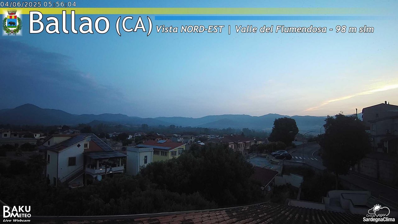 time-lapse frame, Ballao webcam