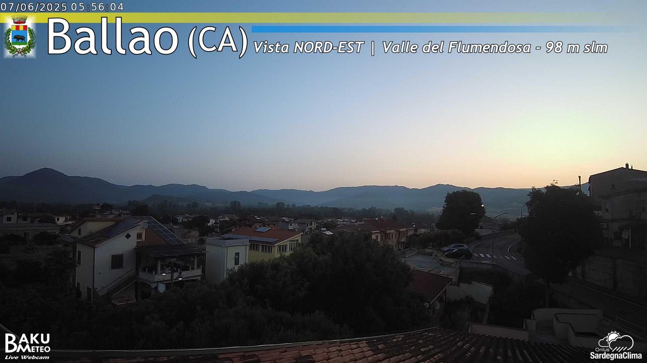 time-lapse frame, Ballao webcam