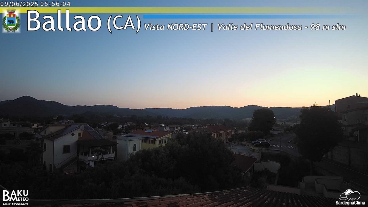 time-lapse frame, Ballao webcam