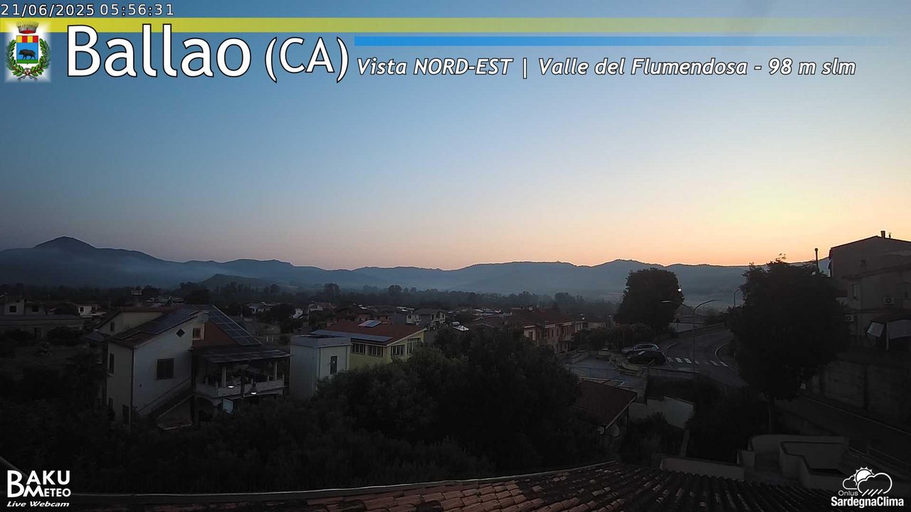 time-lapse frame, Ballao webcam