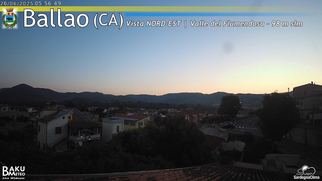 time-lapse frame, Ballao webcam
