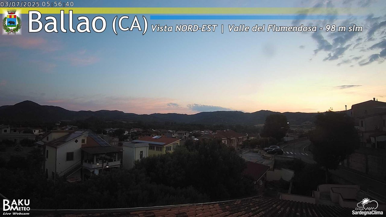 time-lapse frame, Ballao webcam