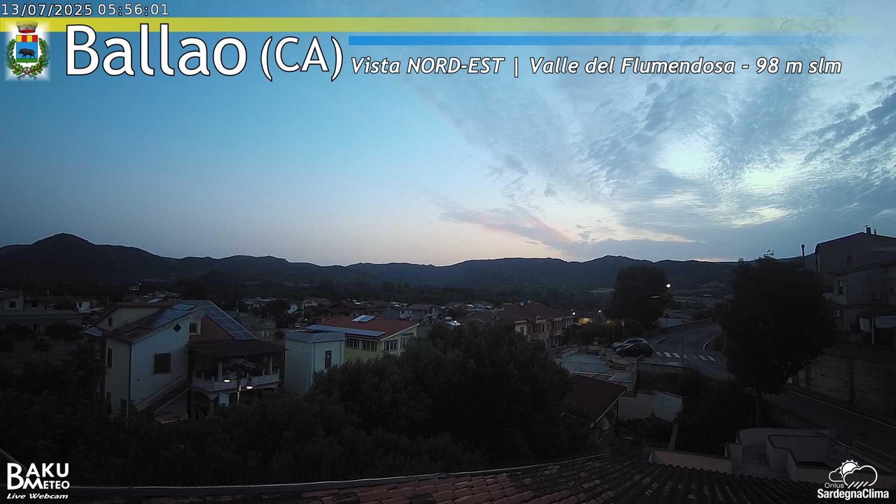 time-lapse frame, Ballao webcam