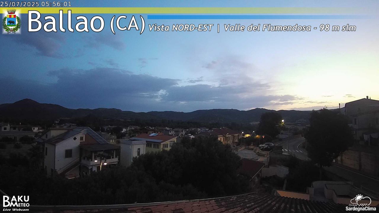 time-lapse frame, Ballao webcam