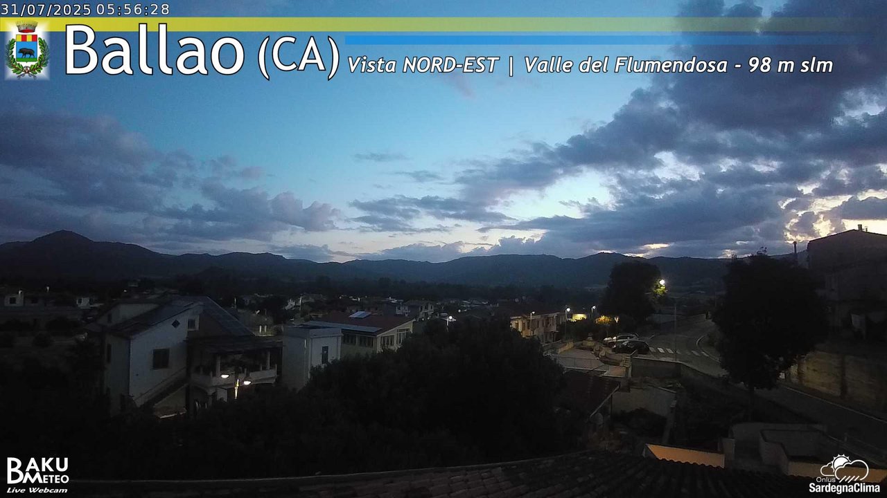 time-lapse frame, Ballao webcam