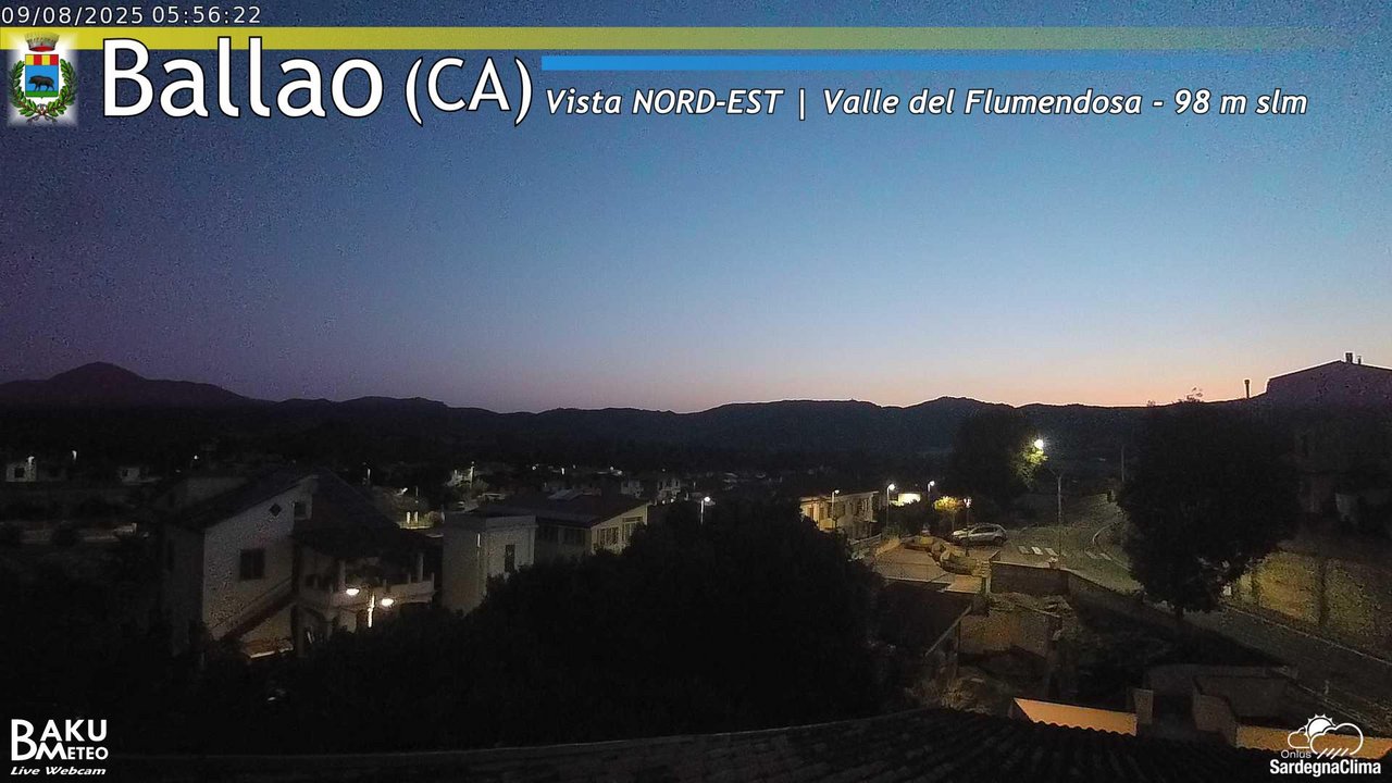 time-lapse frame, Ballao webcam